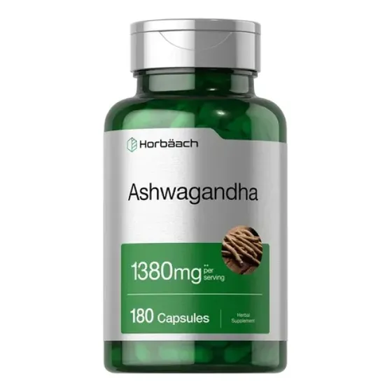 Ashwagandha 1380mg 180 Capsulas Horbaach