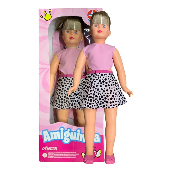 Boneca Infantil Grande Amiguinha Estrela Original 80cm