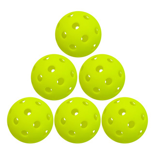 Pickleballs, 6 Paquetes De Bolas De Pickleball Con 40 Agujer Pickleballs, 6 Paquetes De Bolas De Pickleball Con 40 Agujer