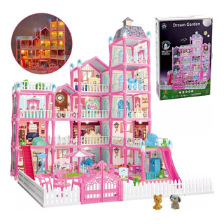 Fantastic Toys Xj-568 Casa De Muñecas Castillo De Princesa Color Rosa Fantastic Toys Xj-568 Casa De Muñecas Castillo De Princesa Color Rosa