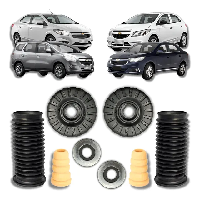 Kit Coxim Batente Amortecedor Dianteiro Onix Cobalt Prisma