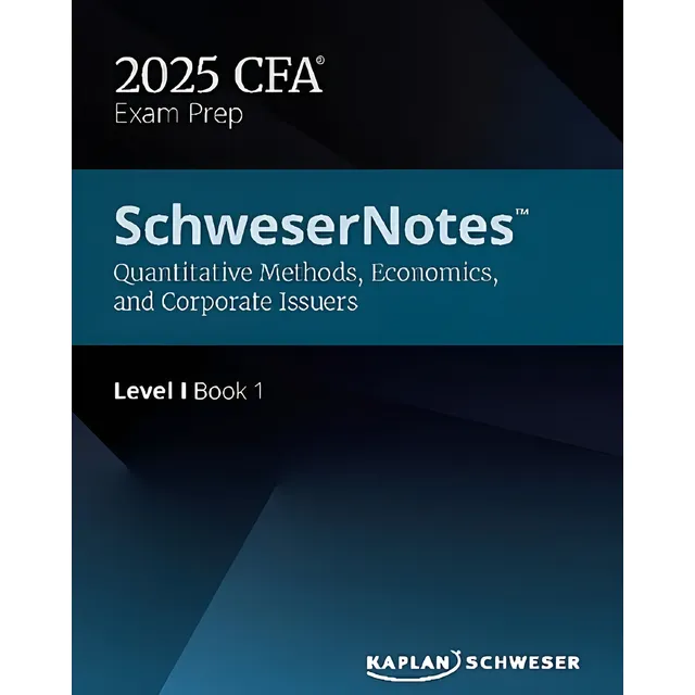 Libros Cfa Level 1 (kaplan Schweser)