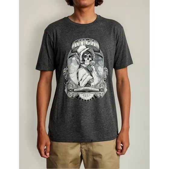 Playera Rvca George Thompson Skull Original The Reason Store