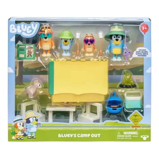 Bluey Y Familia Playset Campamento C/ Acc 17678 Mundotoys Camping
