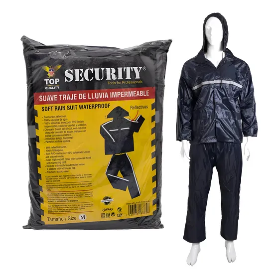 Traje Impermeable Poncho Motorizado Capucha Chaqueta Lluvia
