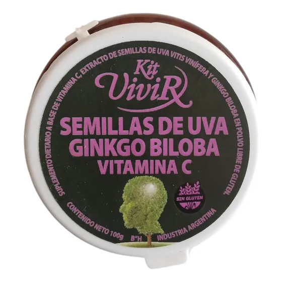 Ginkgo Biloba Y Resveratrol Kit Vivir S/tacc 200 Porciones