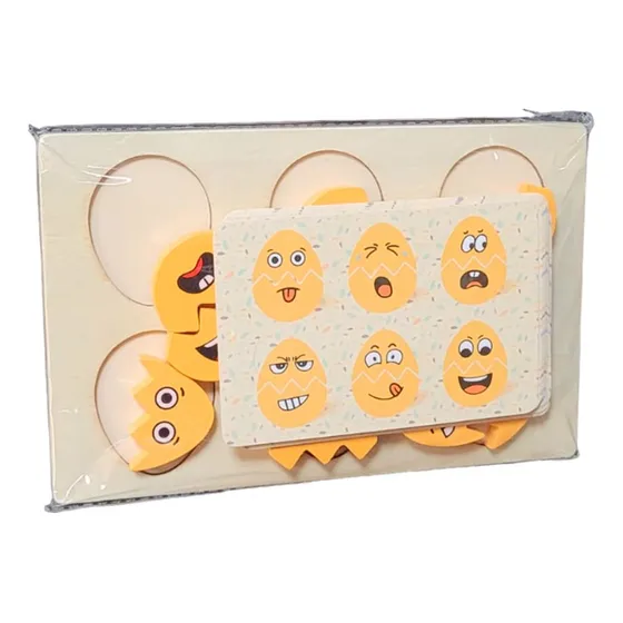Puzzle De Emociones, Juego Con Huevitos Armables - Vaj