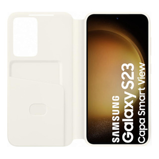 Samsung Capa Smart View Original Galaxy S23 - Branco Samsung Capa Smart View Original Galaxy S23 - Branco
