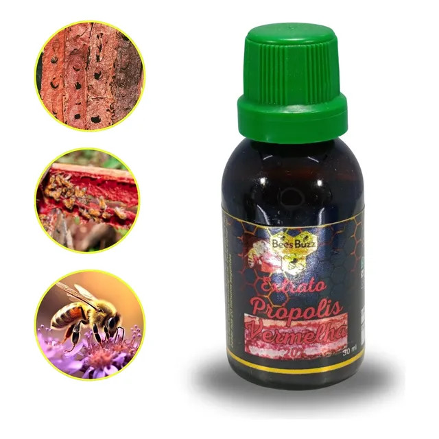 Própolis Vermelha Bees Buzz Extrato 20% 30ml 6x Flavonoides