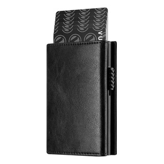 Rfid Leather Card Holder With Coin Pocket Magnet Closure Rfid Leather Card Holder With Coin Pocket Magnet Closure