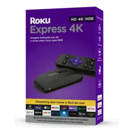 Roku Express Streaming Player Conversor Smart Tv Hd 4k Hdr