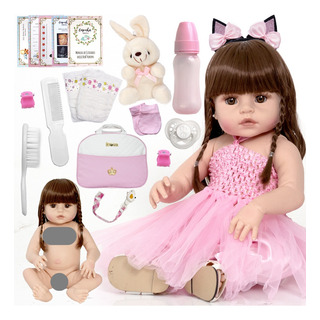 Boneca Reborn Princesa Laura Bailarina Fofa Com Acessórios Cegonha Reborn Dolls Boneca Reborn Princesa Laura Bailarina Fofa Com Acessórios Cegonha Reborn Dolls