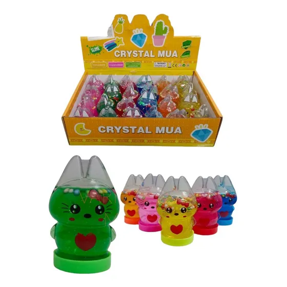  Slime X 24 Un Gato Cat Brillante Colores Moco Gorila Piñata