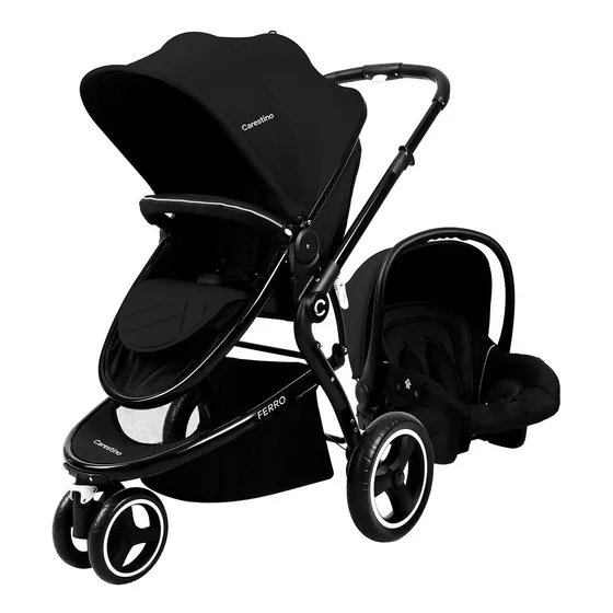 Cochecito Ferro Carestino Jogger Negro + Accesorios