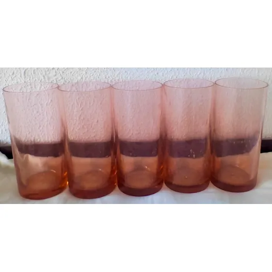 Vasos Largos Arte Murano Nuevos A Estrenar