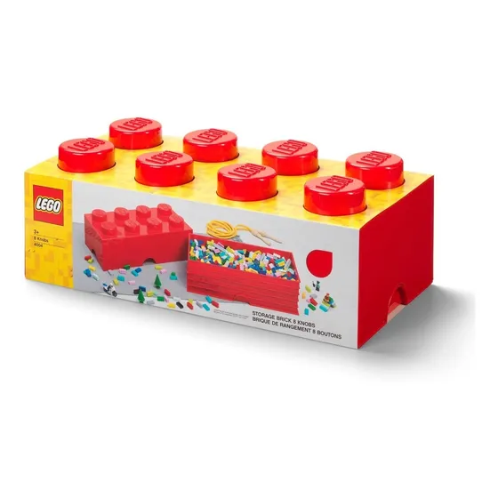 Lego Bloque Apilable Contenedor Original Grande Red