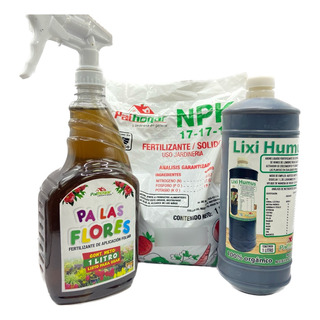 Fertilizante Triple 17 1k , Pa Las Flores 1l, Lixi Humus 1l Fertilizante Triple 17 1k , Pa Las Flores 1l, Lixi Humus 1l