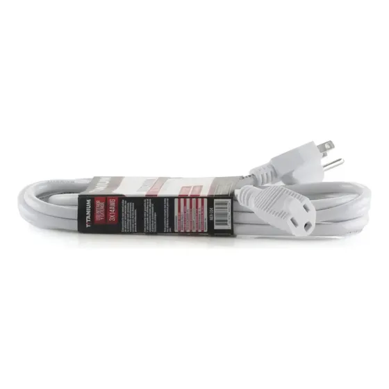 Extension Eléctrica Con Polo 1 Salida Cable 3x14 3 Metros Color Blanco 125