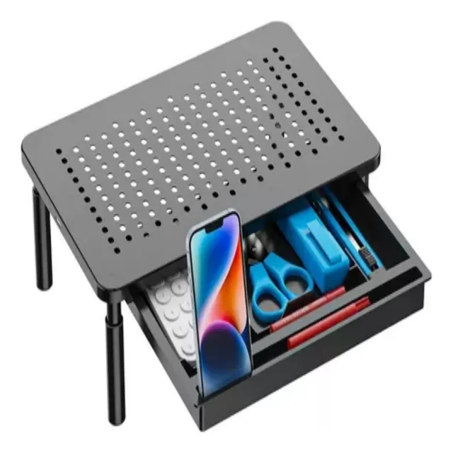 Soporte Monitor Base 3 Alturas Impresora Pc Notebook