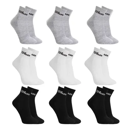 Kit 9 Pares Meias Wilson Cano Médio Masculino Adulto