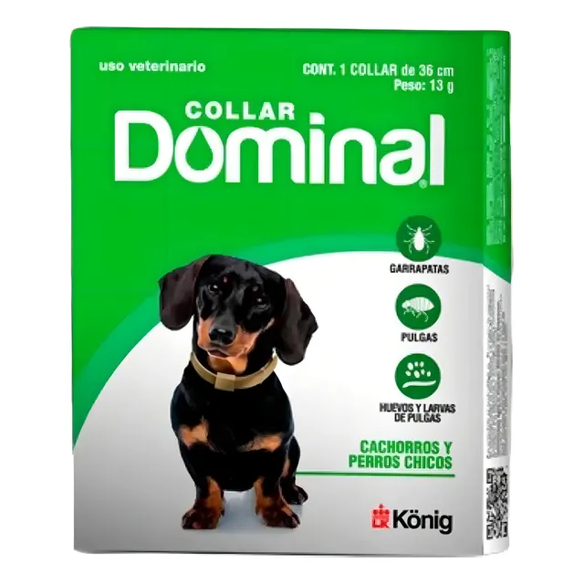 Collar Antipulgas Perro Chico Dominal Hasta 5 kg