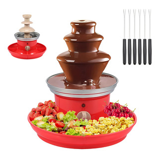 Set De 7 Fuentes De Chocolate Postres Portátil Fiesta 3 Capa Set De 7 Fuentes De Chocolate Postres Portátil Fiesta 3 Capa