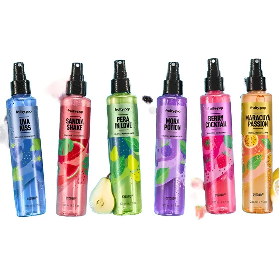 Colonias Splash Refrescantes Cyzone. Maracuya, Mora, Berry