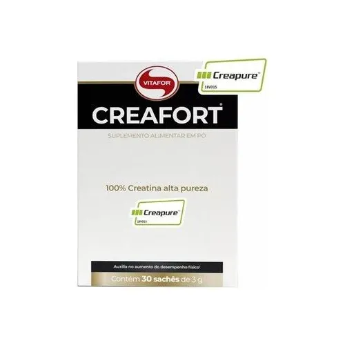 Creafort Creapure 30 Sachês 3g 100% Creatina Alta Pureza 