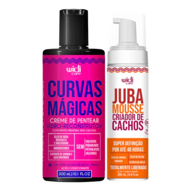 Kit Creme De Pentear Curvas Mágicas + Mousse Criador Cachos Kit Creme De Pentear Curvas Mágicas + Mousse Criador Cachos