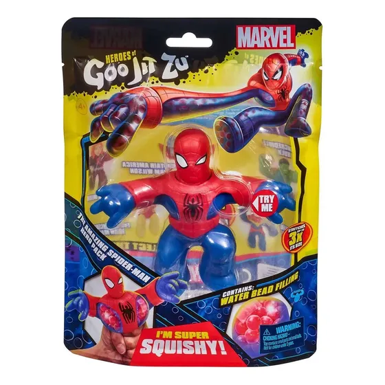 Heroes Of Goo Jit Zu Muñeco Marvel Figura Strech Spiderman