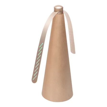 Ventilador Repelente Moscas Mesa Rose Metálico 9x26cm Lyor Dourado Plástico 2