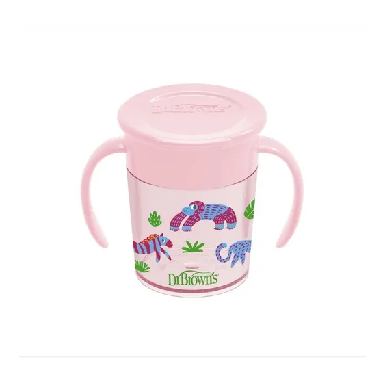 Vaso 7oz Cheers Rosa Decorado Animalitos