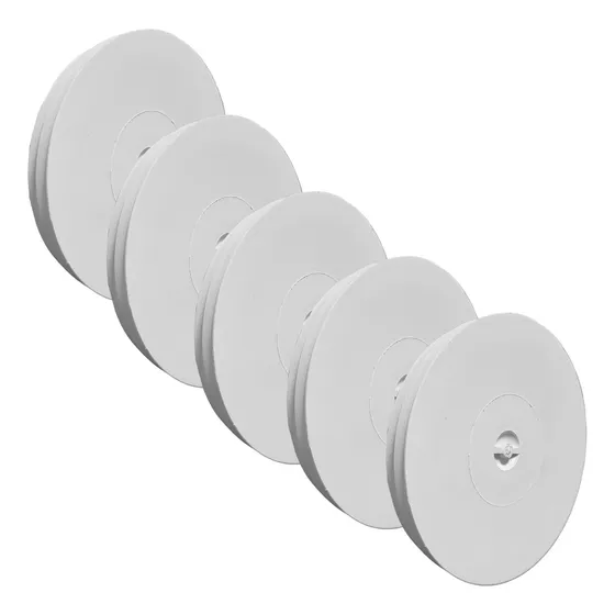 Kit 5 Tampa Cega Redonda Caixa Sifonada Pvc Branco Dn 150mm