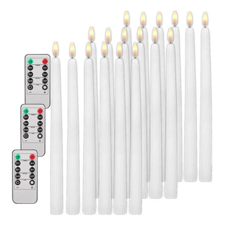 Velas Cónicas Parpadeantes Sin Llama Con O Sin Control Remot Velas Cónicas Parpadeantes Sin Llama Con O Sin Control Remot