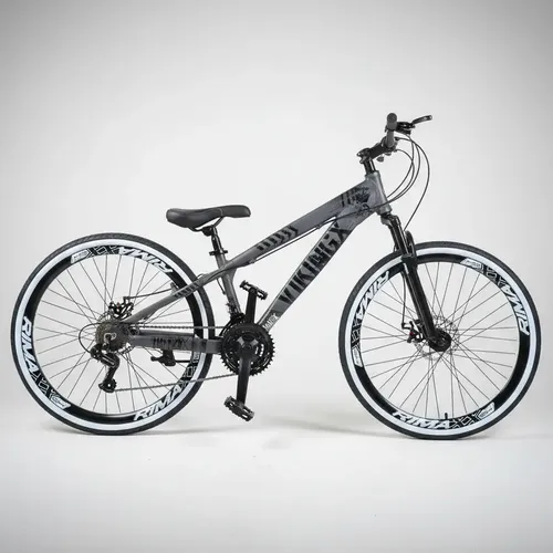 Bicicleta Aro 26 Pro-x Freeride Freio A Disco Bike Wheeling Grau