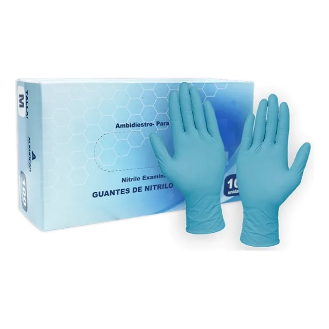 Guantes De Nitrilo Cajón  X 10 Unidades