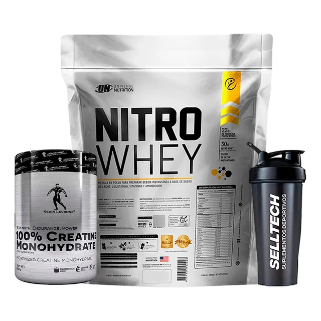 Nitro Whey 5kg Cookies+creatina Kevin Levrone 500gr