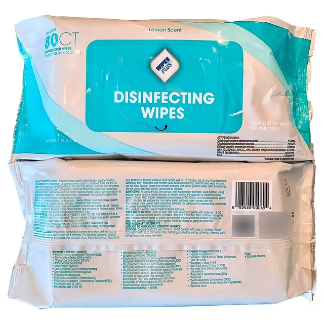 Toallas Desinfectantes Citrus 1 Paquetes De 80 Pzs C/u Lysol