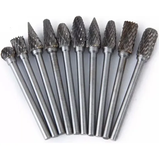 Set 10 Fresas Rotativas Para Metal, Taladro Y Dremel, Lima