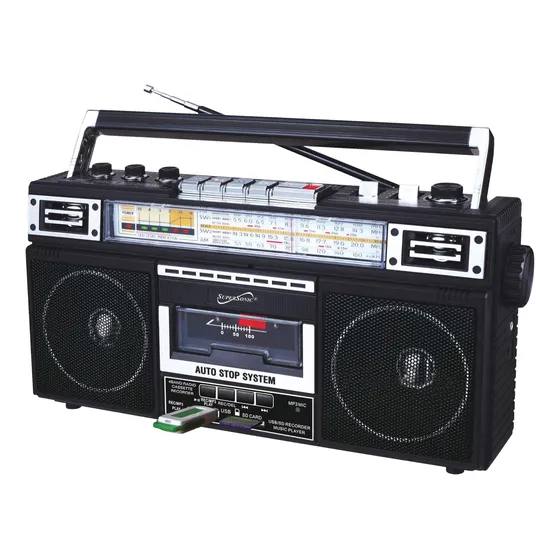 Supersonic Sc-3201bt 4 Banda Radio Amp; Cassette Wqc3p