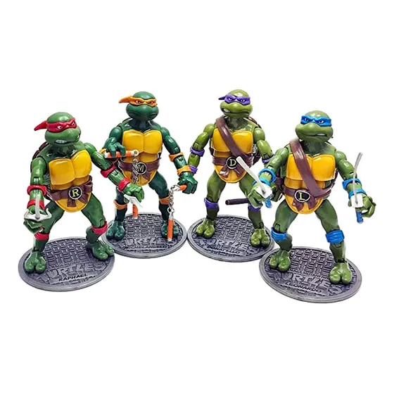 Tortugas Ninja Figuras Articuladas Coleccion  Con Accesorios