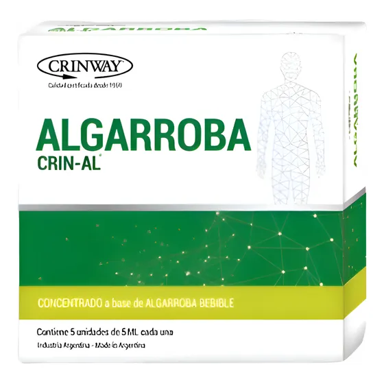 5 Cajas De Algarroba Crinway De 5 Unidades De 5ml