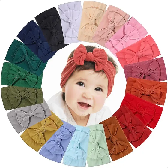Turbante Bebe Diademas Bebes Turbante Headwrap Tiaras 10pcs