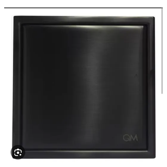 Quality Metal Desague-rejilla  Tapa Ciega Negra 10x10