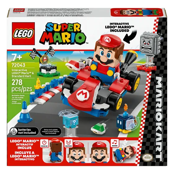 LEGO® Super Mario: Mario interativo e padrão de kart 72043