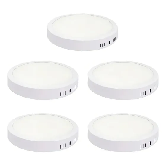 Combo X5 Lámpara plafón led de techo Candela 6833 luz color frío