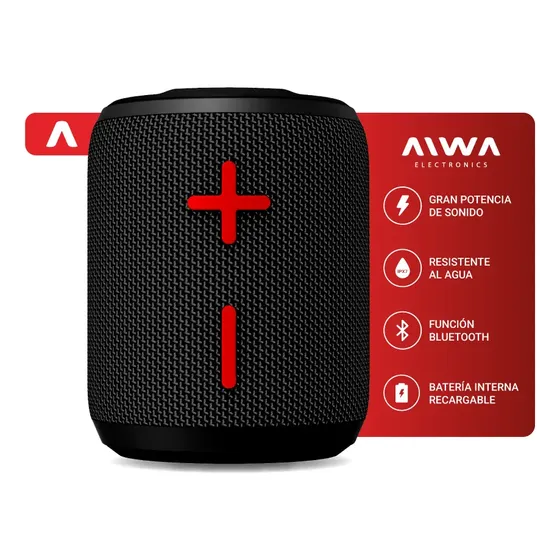 Parlante Bluetooth Portátil Waterproof Aiwa 10w (5x2) 1800mah Rgb
