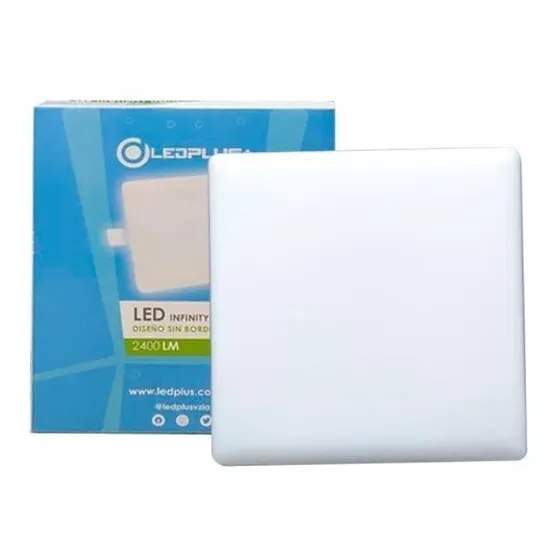 Lampara Panel Empotrar 36w 22cm Moderno Led Plus Sin Bordes