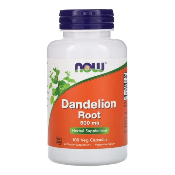 Now Foods Diente De Leon Raiz Dandelion 500mg 100vegcaps Sfn