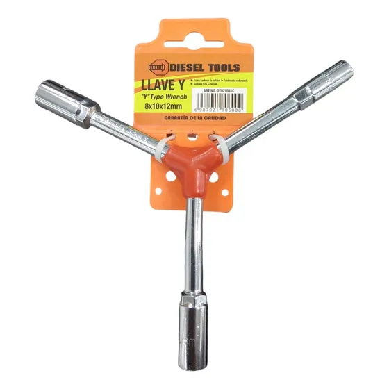 Llave (y) Para Moto Diésel Tools. 8x10x12 Mm.